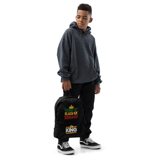 "Young Black & Educated/King" Backpack