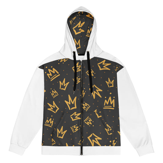 "Gold Crowns"  Unisex zip hoodie