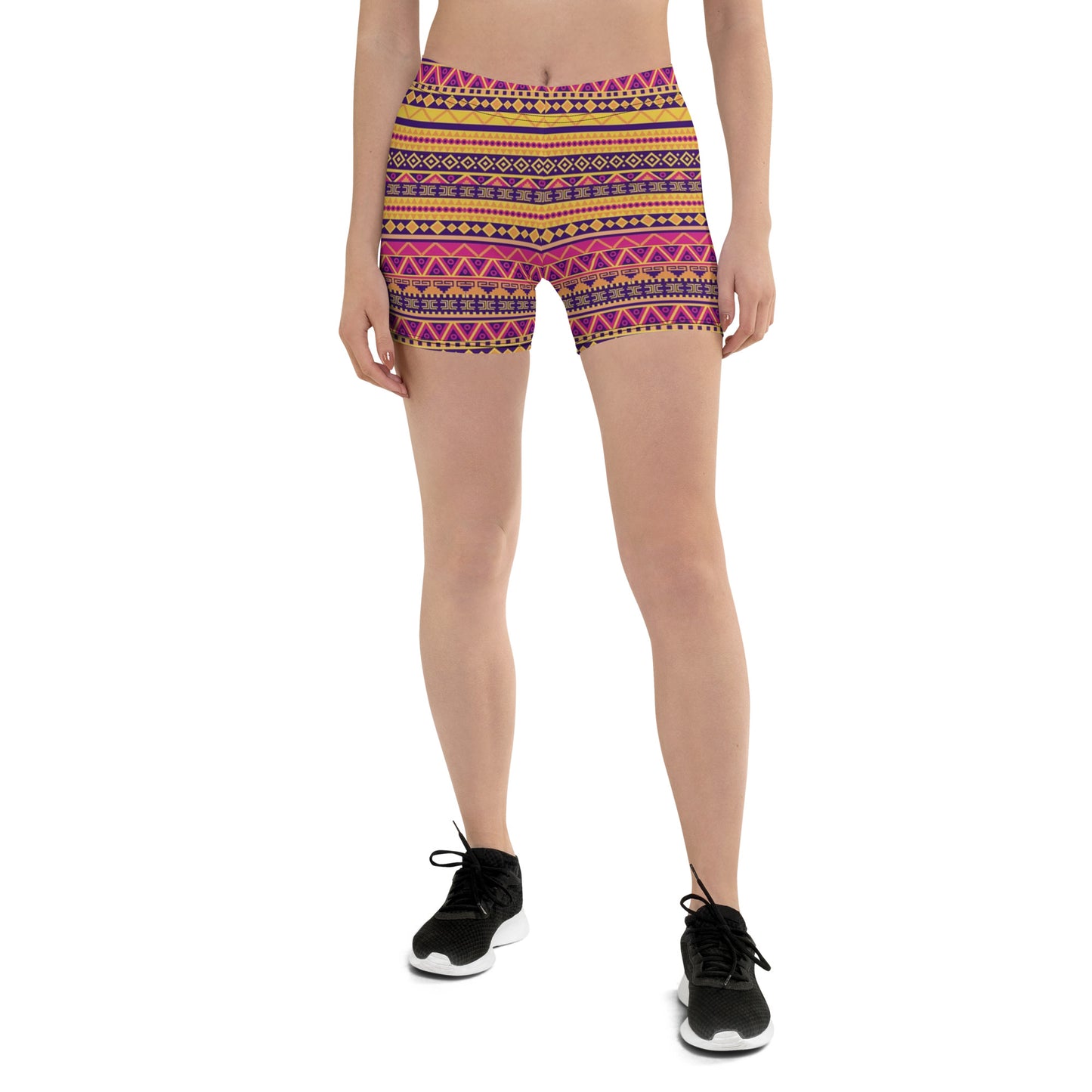 "African Print/Sunset Inspired"  Women's Stretch Shorts