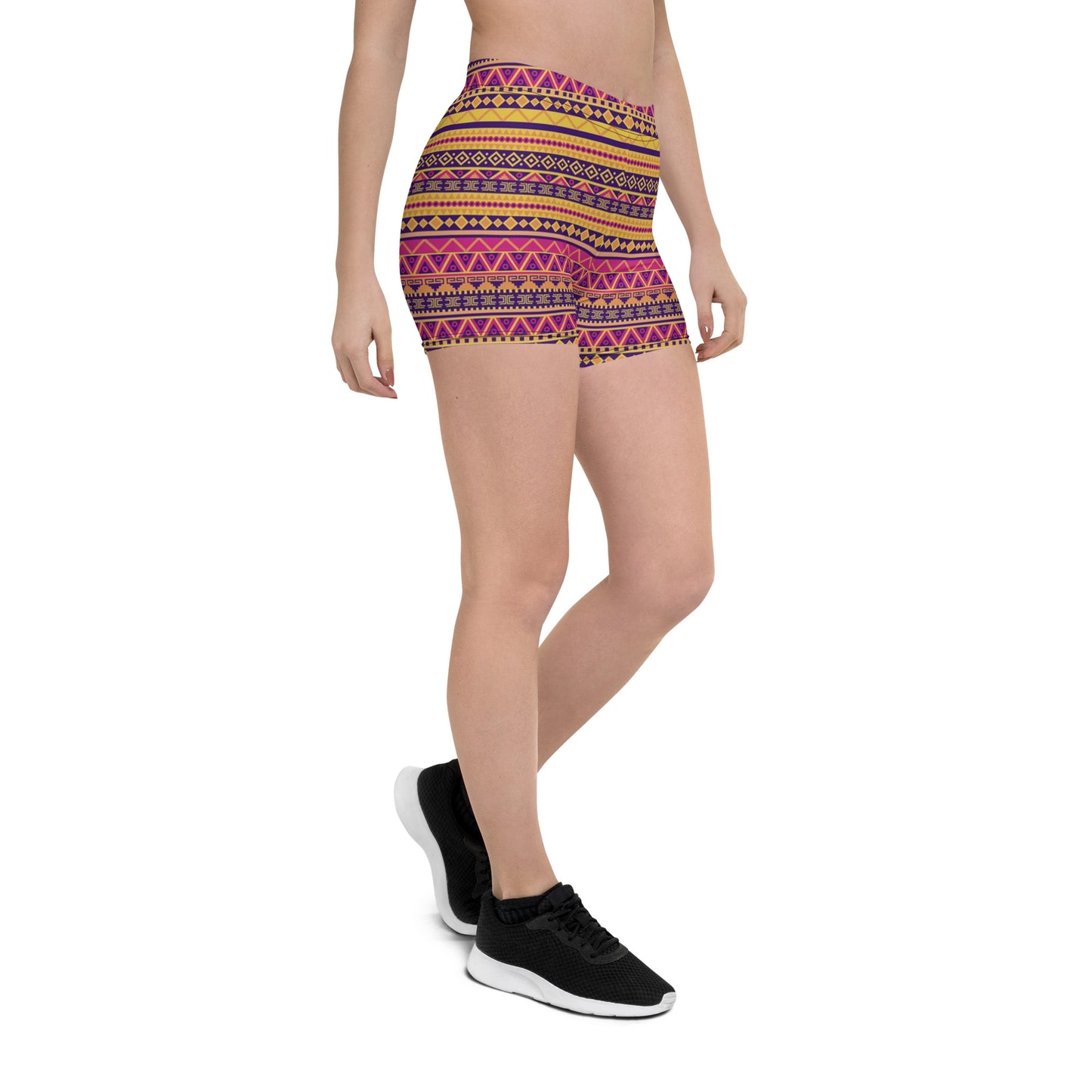 "African Print/Sunset Inspired"  Women's Stretch Shorts