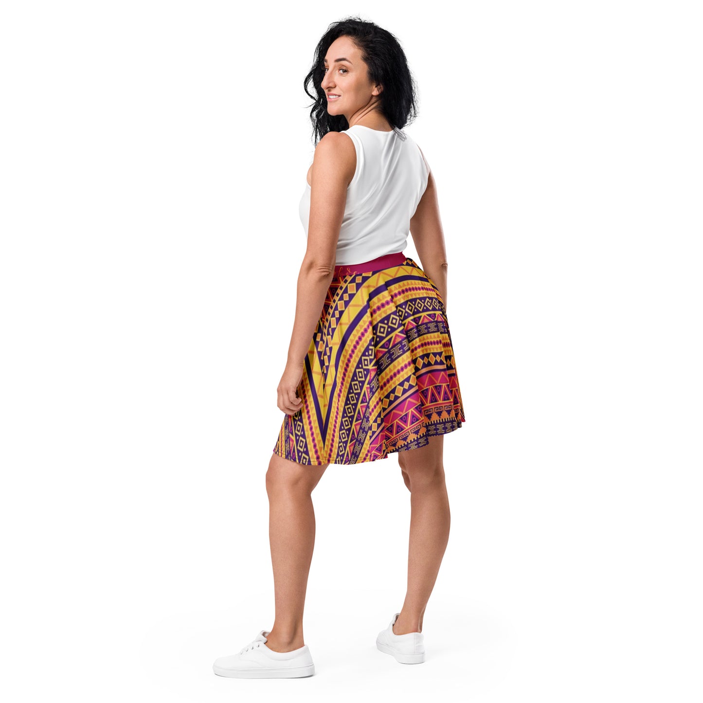 "African Print/Sunset Inspired"  Women's Skirt