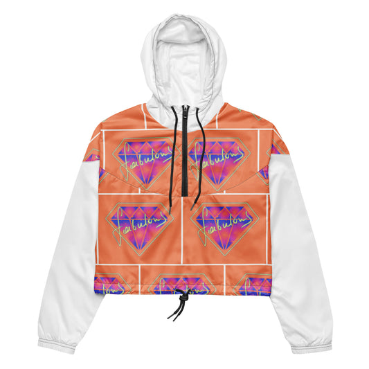 "Fabulous Diamond"  Women’s cropped windbreaker