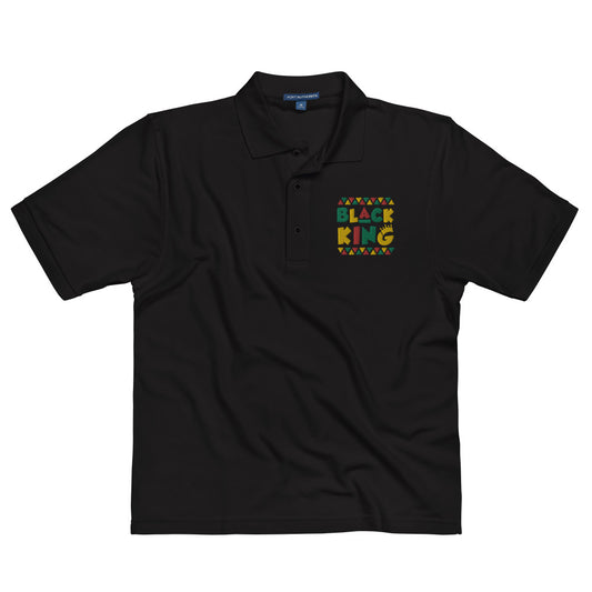 "Black King"  Men's Premium Polo