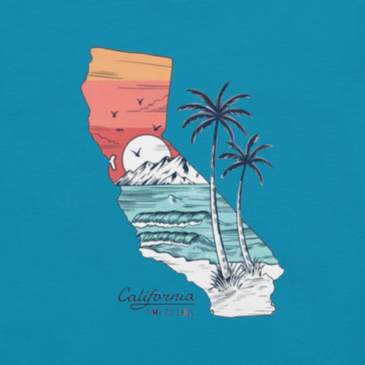 "California/Time to Chill"  Unisex t-shirt